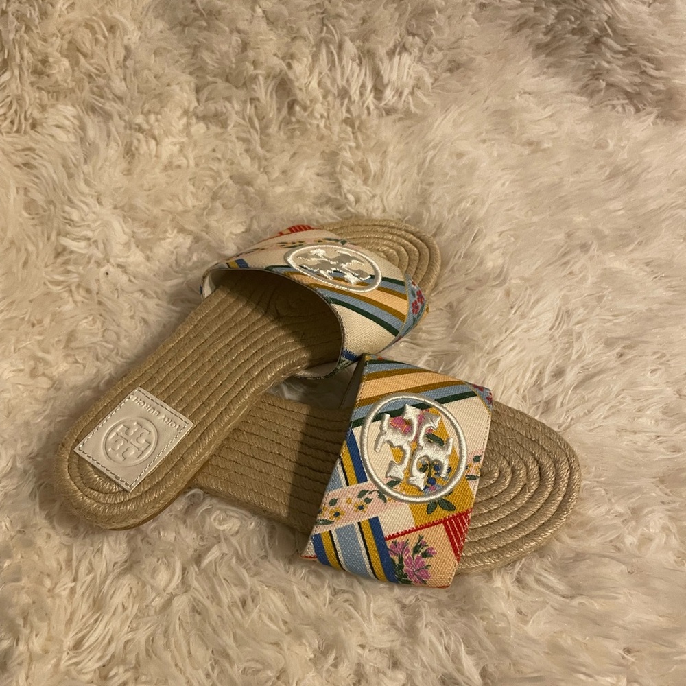 Tory Burch Benton Open Toe Espadrille Sandal - Picture 2 of 4